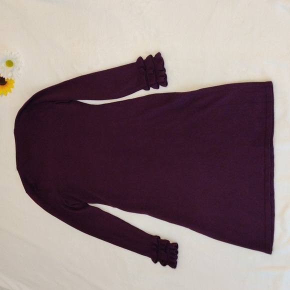 Calvin Klein. Purple Long Sleeve Women's Dress - Picture 2 of 8